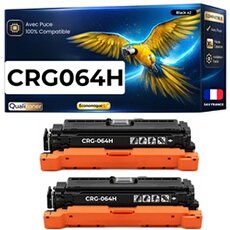 Toner compatible Canon 064H CRG-064H - Pack 2 Noir - 13000 pages - i-SENSYS LBP 722cdw, MF 832cdw, MF 842Cdw