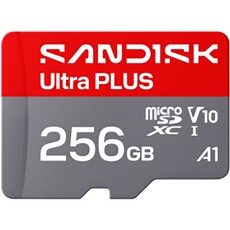 Carte UHS I microSDXC SANDISK Ultra PLUS jusqu''a 200 Mo/ en lecture video Full HD V10 U1 C10 A1