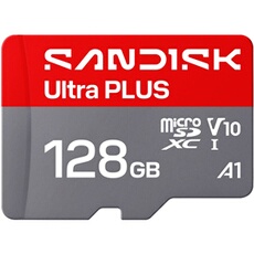 Carte UHS I microSDXC SANDISK Ultra PLUS jusqu''a 200 Mo/ en lecture video Full HD V10 U1 C10 A1