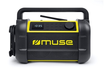 Radio de Chantier MUSE M-928 BTY – Bluetooth, Tuner FM, IP64 - vue 8