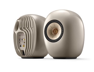 Enceintes connectées Hi Fi KEF LS Luxe Nacré vendues par paire - vue 2
