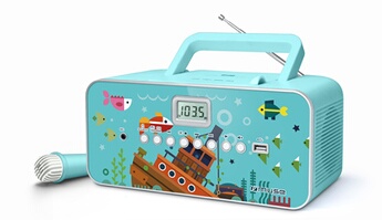 Radio Lecteur CD Muse M-29 KB – Port USB, Microphone, Portable - vue 4