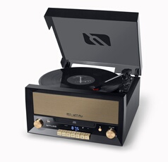 Micro Système CD MUSE MT-110B – Platine Vinyle, Bluetooth, Lecteur CD, Radio FM - vue 8