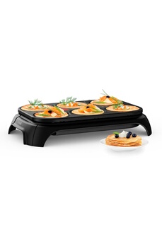 Crêpière Électrique Tefal Eco Crep'Party PY55E810 – 1000 W, 6 Mini-Crêpes - vue 4