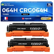 Pack 2 Toners 064H CRG-064H Noir 2x13000 pages compatible pour Canon