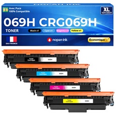Toner compatible Canon CRG-069H Pack 4 Multicolore 7500 pages