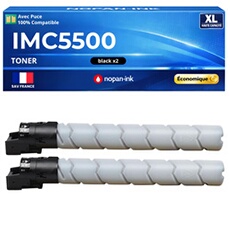 Pack 2 Toners compatible Xerox IMC5500 Noir 33000 pages