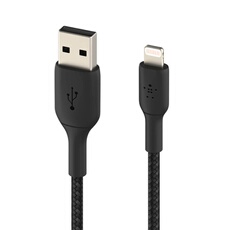 BOOST CHARGE - Câble Lightning - Lightning mâle pour USB mâle - 2 m - noir