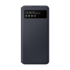 S View Wallet Cover EF-EA426 - Protection à rabat pour téléphone portable - noir - pour Galaxy A42 5G