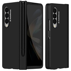 Coque pour Samsung Galaxy Z Fold 4 Soft Touch avec Film Ecran Stylet Tactile Noir