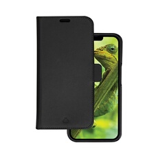 Lynge - Etui à rabat pour téléphone portable - cuir pleine fleur durable - noir - pour Apple iPhone 14 Pro