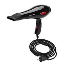 Sèche-cheveux Filaire 2000W Air Chaud et Air Froid Noir / Rouge