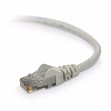 Câble Réseau Ethernet RJ45 Catégorie 6 UTP Haut Débit Longueur 1m Gris
