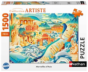Puzzle 1500 pièces Merveilles d'Asie