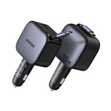 Chargeur de voiture UGREEN USB A et USB C Rétractable - vue 2