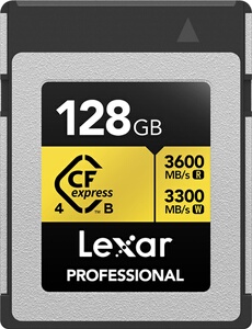 CARTE LEXAR CFEXPRESS GOLD TYPE B - vue 3