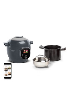 Appareil de cuisson Mijoteur Moulinex Cookeo+ Gris Java Pepper CE851HF0 Gris anthracite Reconditionné