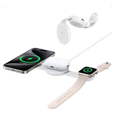 Anker MagGo Station de recharge sans fil 3 en 1 compatible MagSafe chargeur induction certifié Qi2 MagGo chargeur de voyage - vue 10