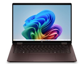 OmniBook X Flip 2 in 1 Next Gen AI 14 kc0021nfx 14 OLED Ecran tactile Copilot+PC AMD Ryzen AI 7 RAM SSD Expresso - vue 4
