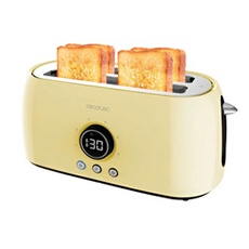 Grille-Pain Digital ClassicToast 15000 Jaune Extra Double 1500 W, 2 fentes longues extra larges pour 4 toasts