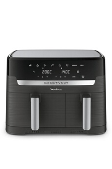Moulinex Dual Easy Fry & Grill Air fryer et gril 2 tiroirs8 programmes prédéfinis EZ905B20 RA - vue 2