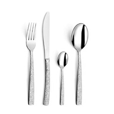 Coffret ménagère 24 pièces Havane Jungle - - Gris - Inox