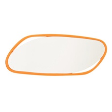 GENERIQUE - Miroir Mural Irrégulier Dewey - 120cm - Orange