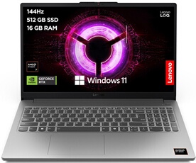 Gaming LOQ 15ARP10E 15,6 FHD 144 Hz AMD Ryzen 7 16 Go RAM 512 Go SSD Nvidia GeForce RTX 4050 Gris
