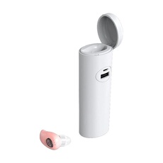 Ecouteur sans fil Bluetooth 5.0 à oreille unique Rose