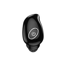 Ecouteur Bluetooth sans fil à oreille unique NFC Bleu Noir