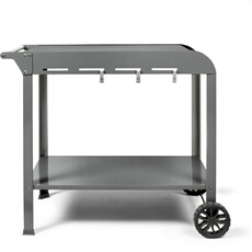 Livoo - Desserte de barbecue - 91.5x50.2x80cm - Gris