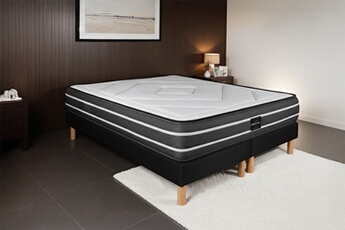 Matelas ressort 200x200 cm accueil enveloppant soutien ferme epaisseur 22 cm Non specifie zones