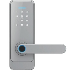 Serrure Connectée Y-23015-36919 Smart WiFi Empreinte Digitale Multi-Accès Argent