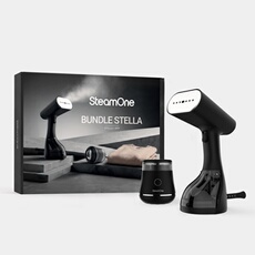 Fer et centrale vapeur Défroisseur Steamone Stella et rasoir anti-peluche RPP Noir