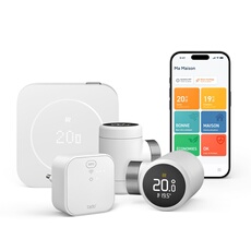 Kit de démarrage filaire et Intelligent 2e gén + 2 Têtes thermostatiques intelligentes X Blanc