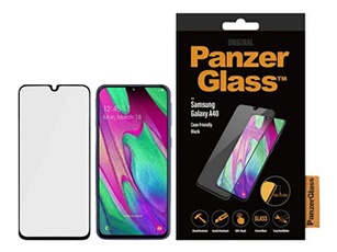 PanzerGlass - Protection d'écran pour téléphone portable - verre - couleur de cadre noir - pour Samsung Galaxy A40