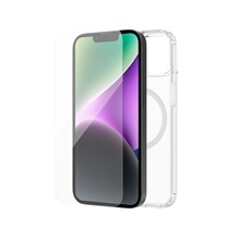 Coque et étui téléphone mobile Wefix Pack et verre trempé MagSafe Transparent pour iPhone 14