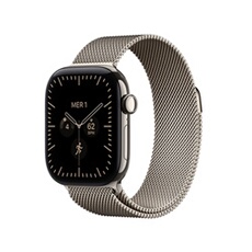 Watch Series 12 GPS + Cellular 42 mm Boîtier en titane Naturel avec Boucle milanaise Naturel