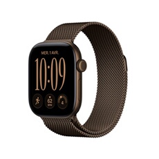 Apple watch Apple Watch Series 12 GPS + Cellular 42 mm Boîtier en aluminium Bronze foncé avec Boucle milanaise Bronze foncé