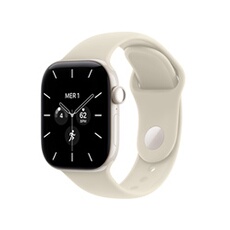 Watch Series 12 GPS + Cellular 46 mm Boîtier en céramique Blanc perle avec Bracelet Sport Sable - S/M