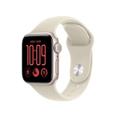 Apple watch Apple Watch SE 3 GPS 40 mm Boîtier en aluminium Lumière stellaire avec Bracelet Sport Sable - M/L