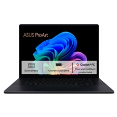 ProArt P16 H7606WR-DRSE054X 16 OLED 4K 120 Hz Ecran tactile Copilot+ PC AMD Ryzen AI 9 64 Go RAM 2 To SSD Noir