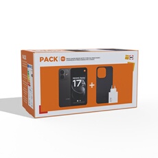 Smartphone Xiaomi Pack Redmi Note 17 Pro 6,83" 5G Double nano SIM 256 Go Noir + Hyper chargeur 67 W Type A Blanc + Coque Noir