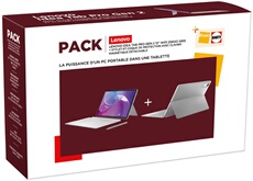 Idea Tab Pro Gen 2 13'' 256 Go Gris Nuage + Stylet Tab + Coque de protection avec Clavier Folio Lenovo maqnétique détachable