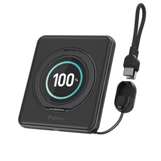 semi-solide BMX SolidSafe Duo 5000 mAh Qi2 Noir pour iPhone pliable