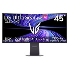 Moniteur Gaming LG UltraGear OLED 45'''' 21/9eme Resolution : 5120 x 2160 a165Hz/330Hz Temps de reponse : 0 03ms (GtG) IA