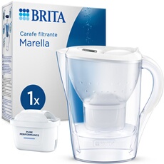 BRITA Carafe filtrante Marella blanche (2,4L) inclus 1 cartouche filtrante MAXTRA PRO All-in-1