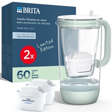Carafe en verre verte 2 cartouches MAXTRA PRO Pure Performance