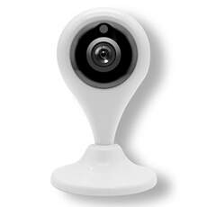 DOM-CAM02 - Caméra de surveillance réseau - couleur (Jour et nuit) - 2 MP - 1920 x 1080 - 1080p - Focale fixe - audio - sans fil - Wi-Fi - H.264 - CC