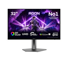 31 5'' - UHD 4K - QD-OLED - 240Hz - 0 3ms - HDR500 TrueBlack - HDMI2.1 DP2.1 - USB-C 65W - Ajustable en hauteur et pivotable - Haut-parleur